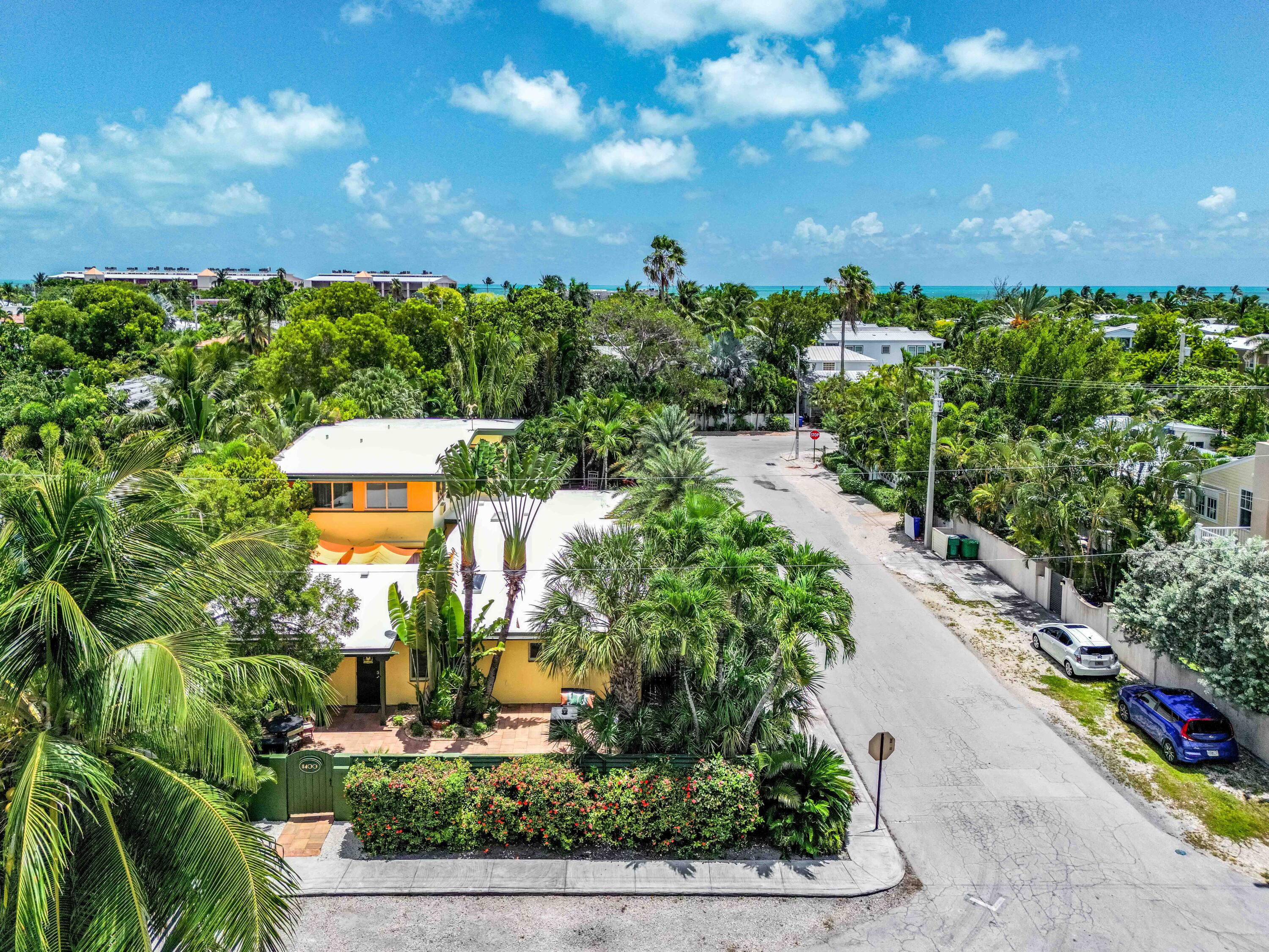1519 Florida Street Key West, FL 33040 - Photo 6 of 86 a view of a yard with flower plants and wooden fence