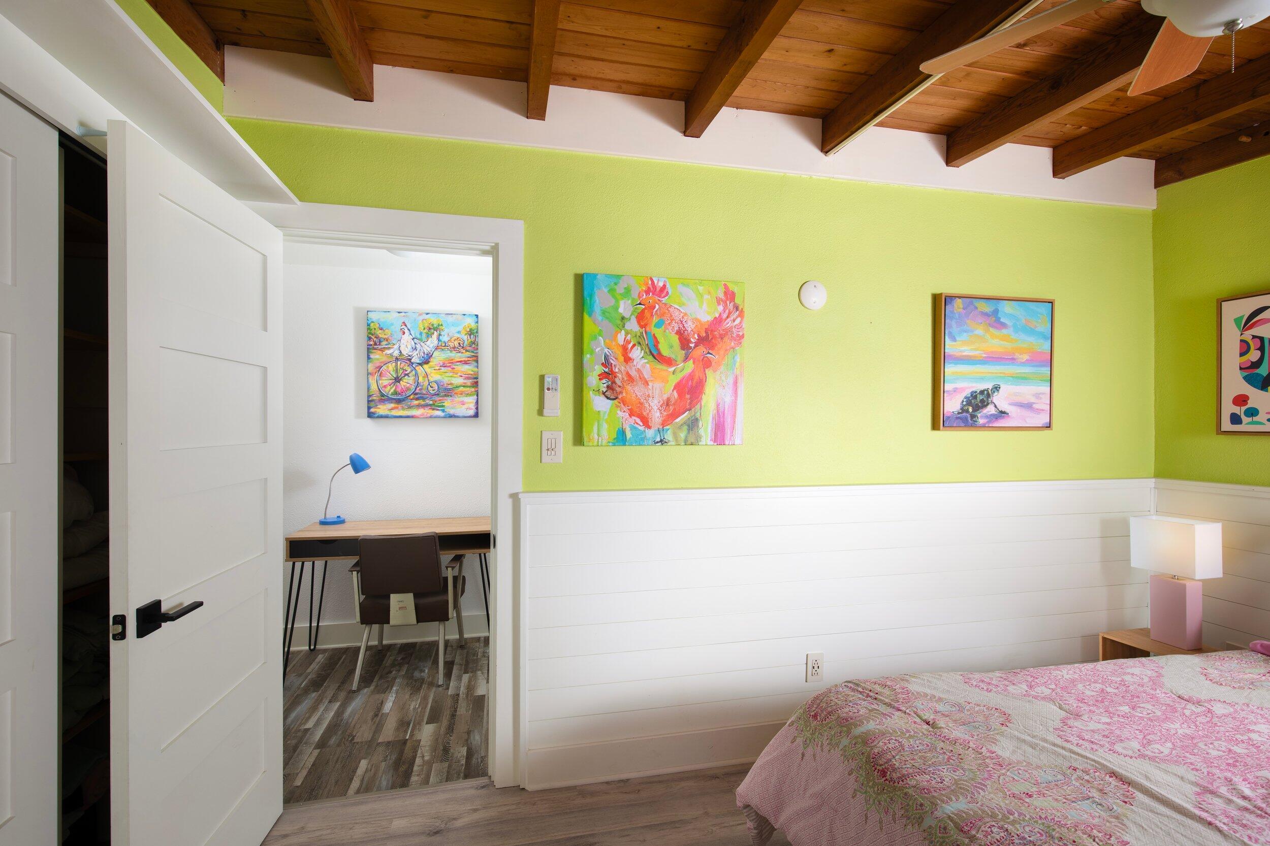 1519 Florida Street Key West, FL 33040 - Photo 77 of 86 a bed room with a bed and a painting on the wall