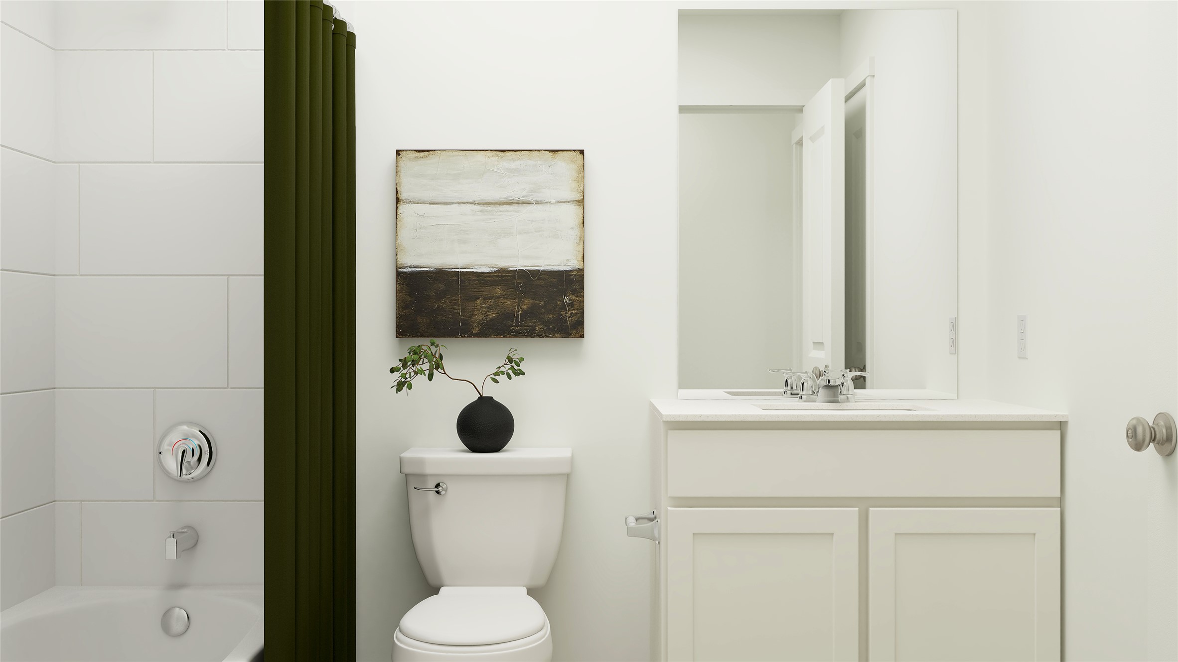 17915 Nashville Warbler Road Pflugerville, TX 78660 - Photo 18 of 25 a bathroom with a toilet sink a mirror and