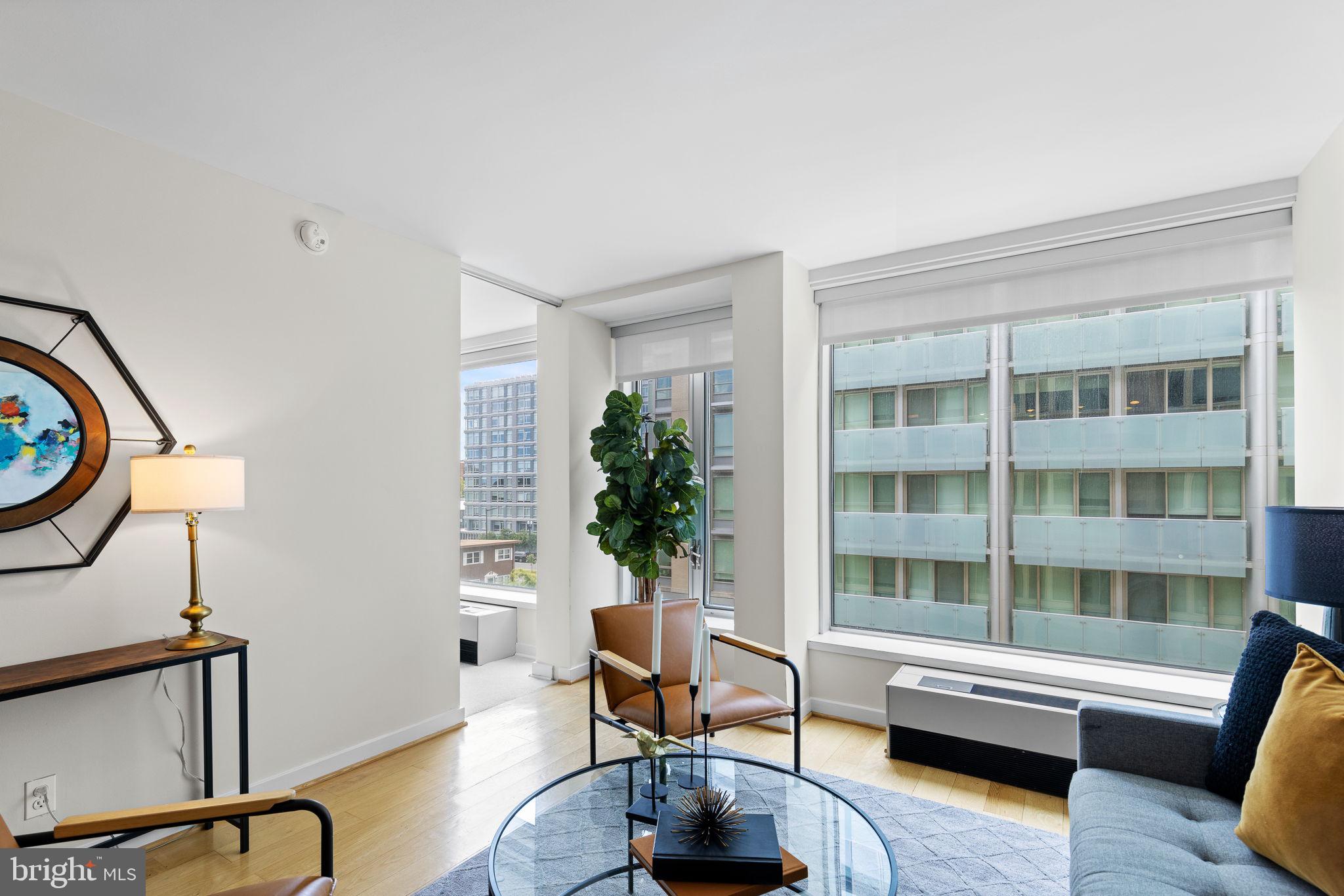 1101 3rd Street Southwest, Unit 312 Washington, DC 20024 - Photo 13 of 48 Sunny, open living area w hardwoods & huge windows