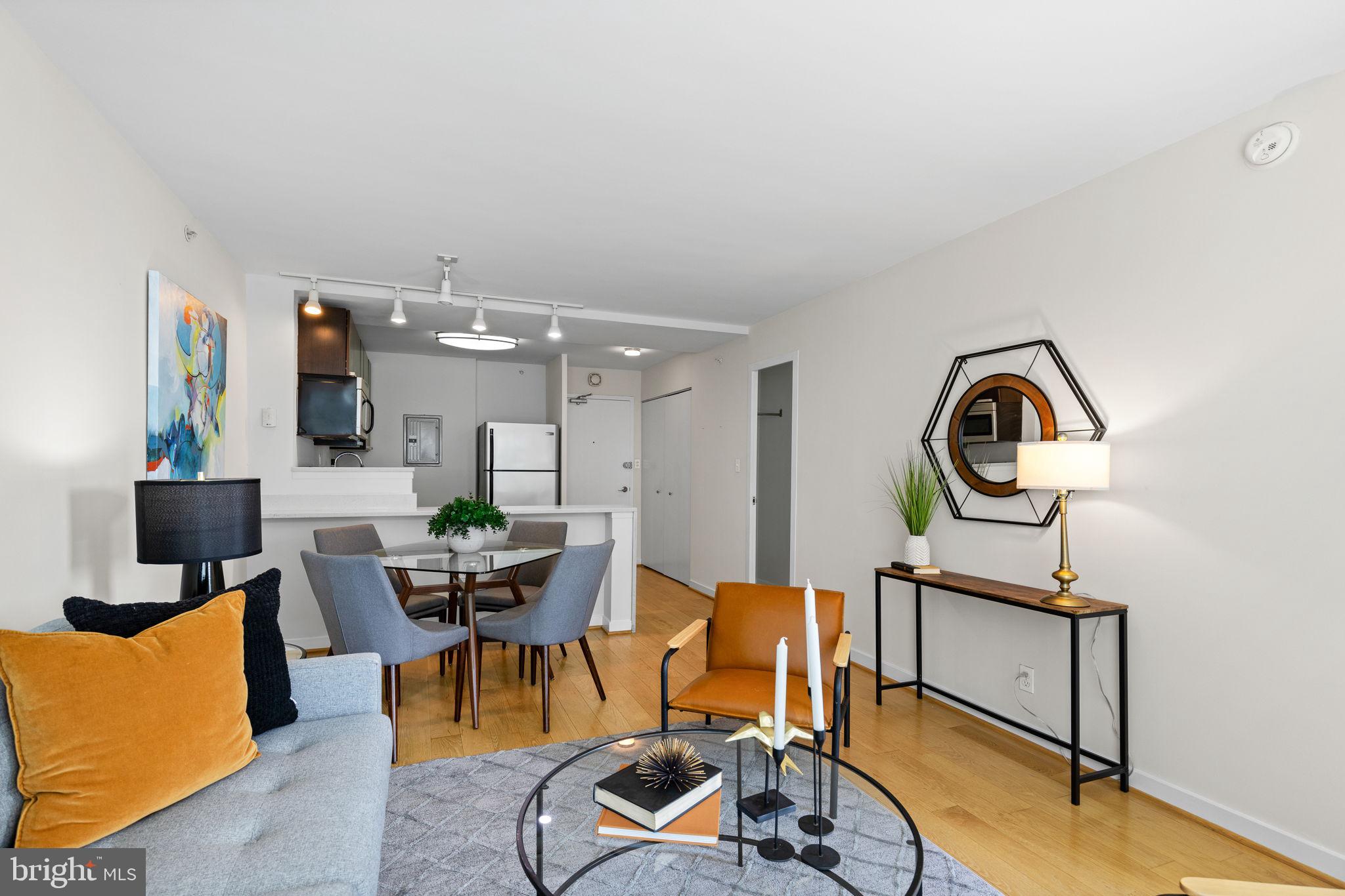 1101 3rd Street Southwest, Unit 312 Washington, DC 20024 - Photo 15 of 48 Sunny, open living area w hardwoods & huge windows