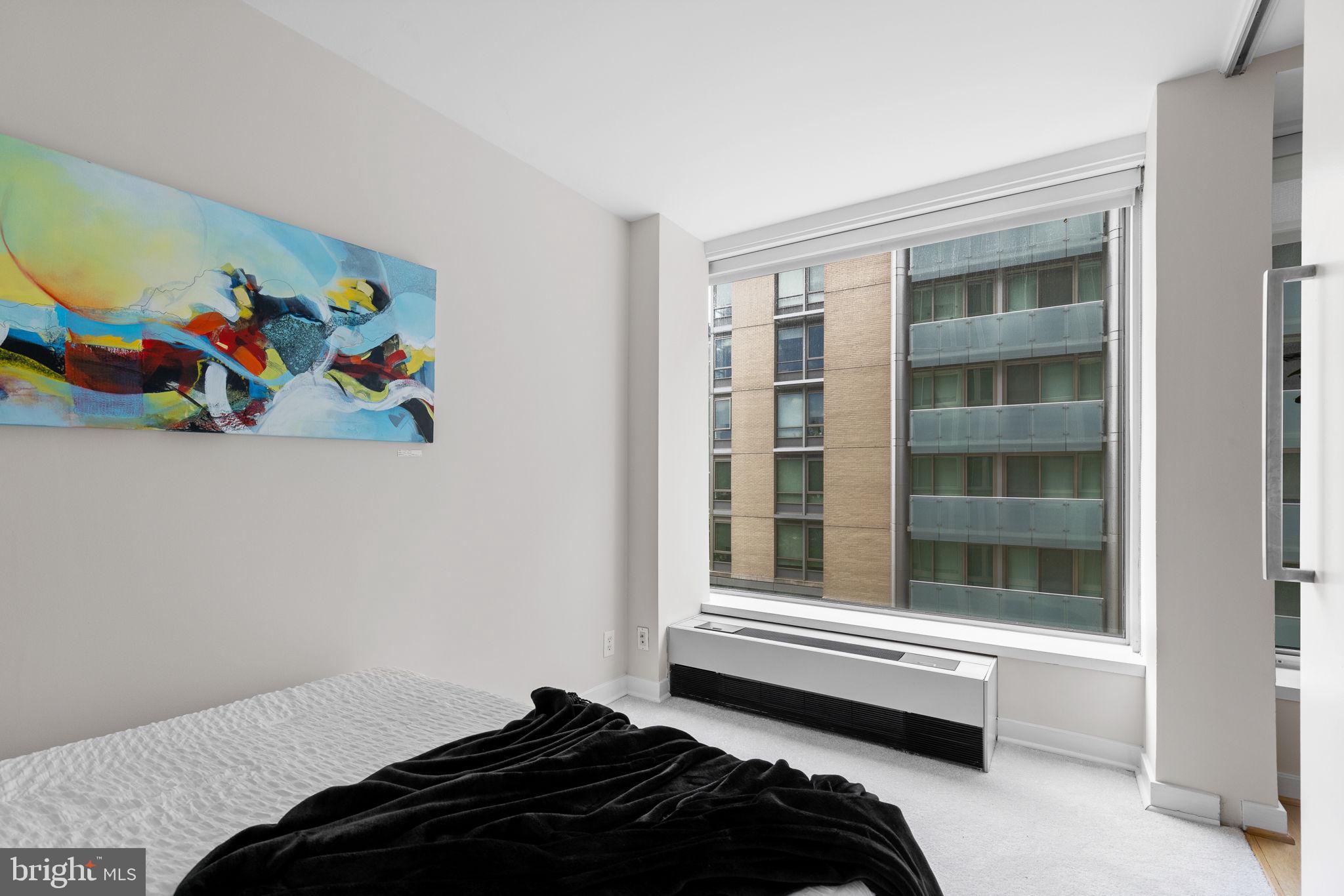 1101 3rd Street Southwest, Unit 312 Washington, DC 20024 - Photo 4 of 48 Bedroom w floor to ceiling windows & new carpet!