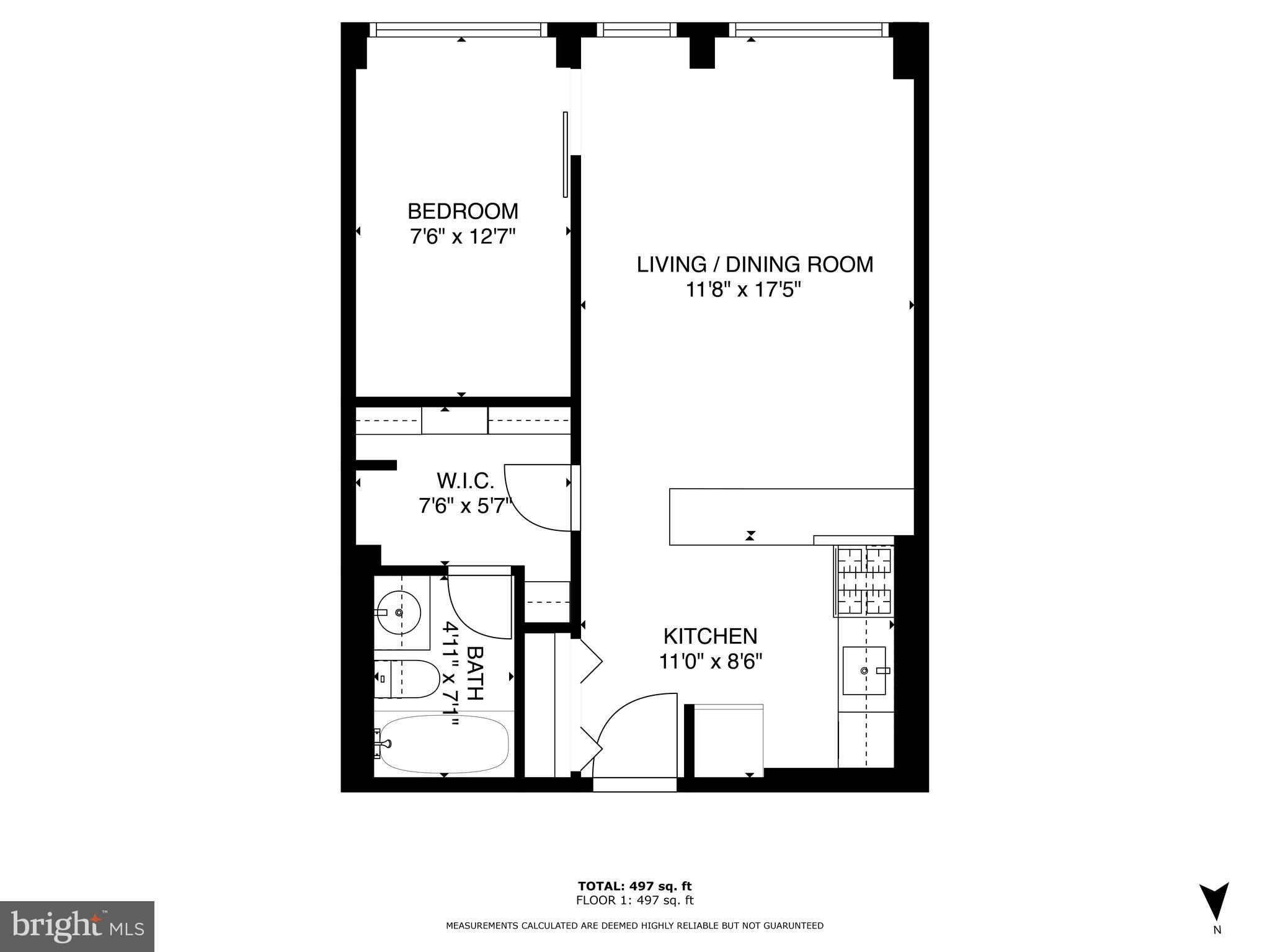 1101 3rd Street Southwest, Unit 312 Washington, DC 20024 - Photo 48 of 48 Floor plan