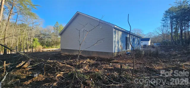 a backyard of a house