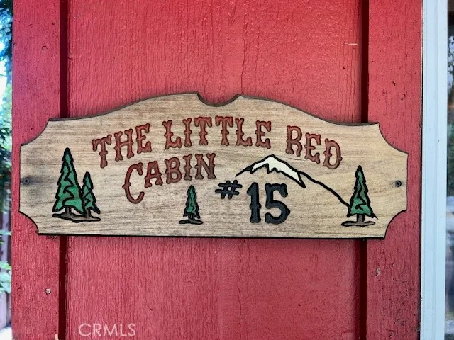 a view of a wooden door