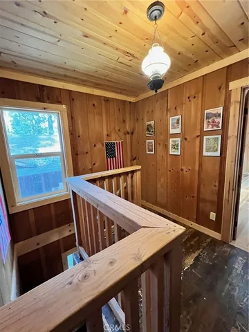 a view of a hardwood & staircase