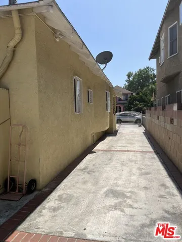 a backyard of a house