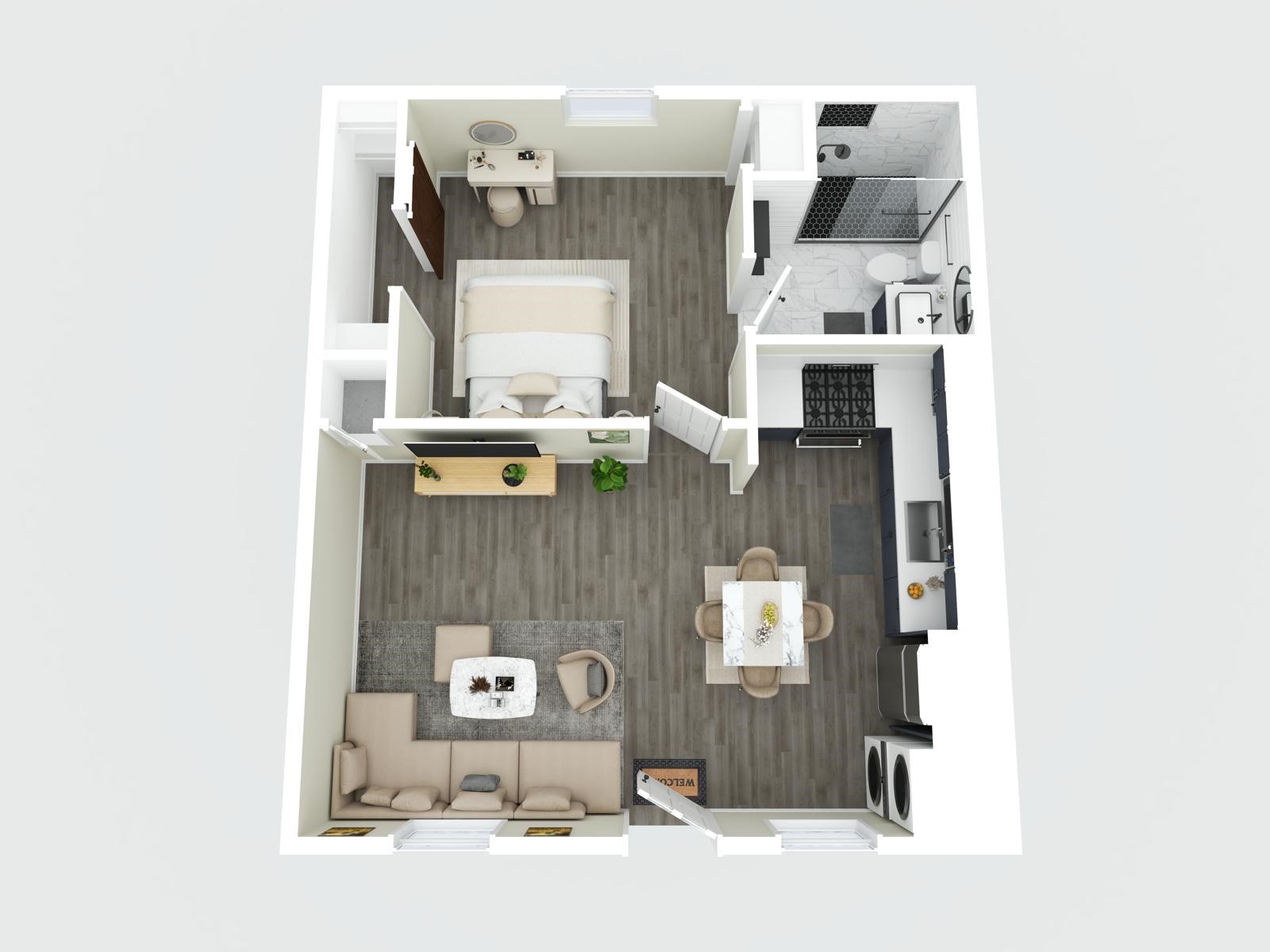 7614 Grahamcrest Drive, Unit 2 Houston, TX 77061 - Photo 9 of 9 a picture of a room with a sink