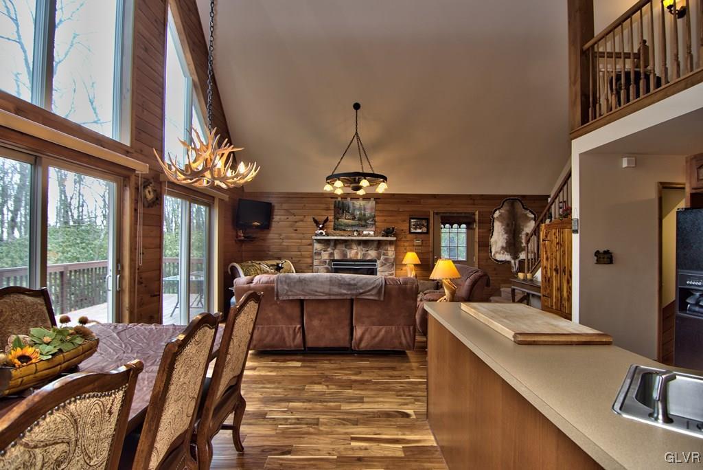 95 Rhododendron Road Jim Thorpe, PA 18229 - Photo 11 of 50 View of the kitchen/living/dining areas from the f