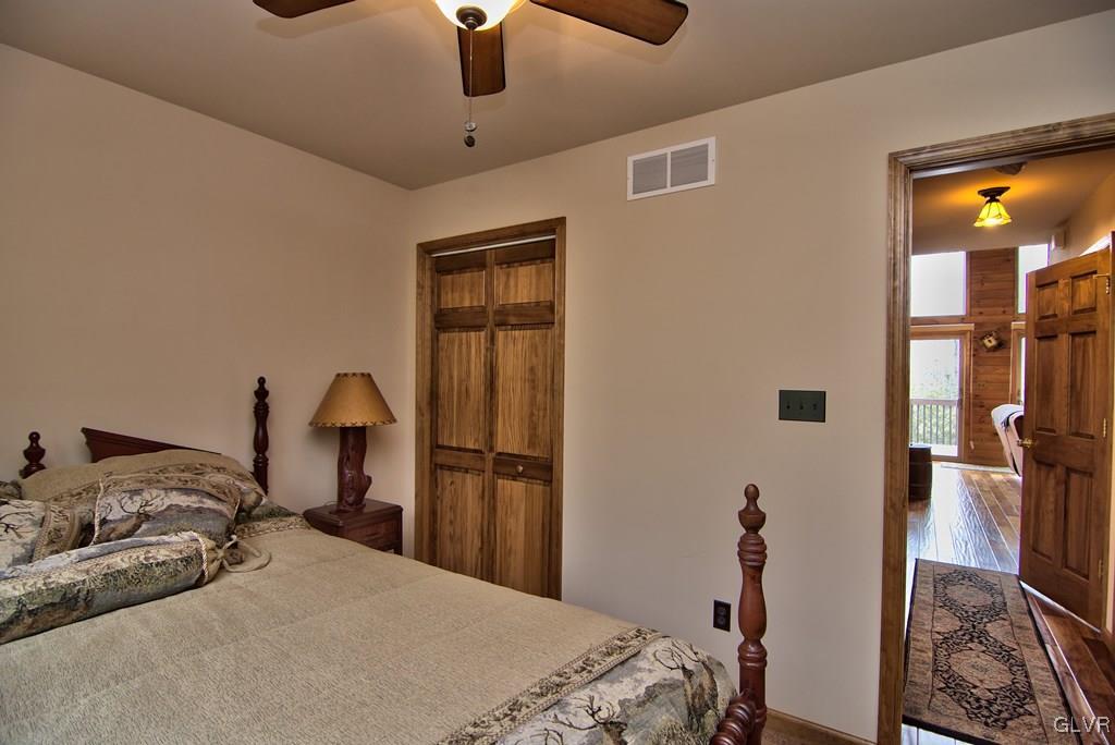 95 Rhododendron Road Jim Thorpe, PA 18229 - Photo 25 of 50 Bedroom #3 has a closet w/ hardwood doors & can ac