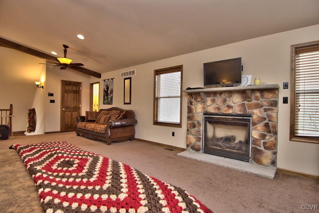 95 Rhododendron Road Jim Thorpe, PA 18229 - Photo 29 of 50 The Master Suite boasts a private LP fireplace w/