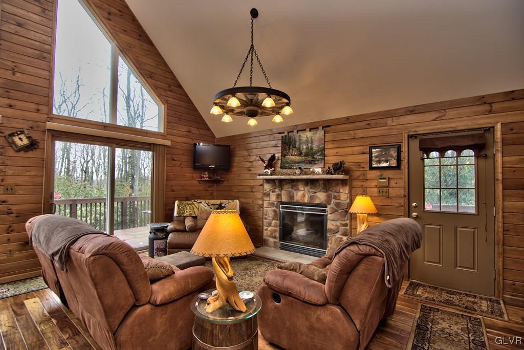 95 Rhododendron Road Jim Thorpe, PA 18229 - Photo 5 of 50 The living room boasts solid hardwood floors and w