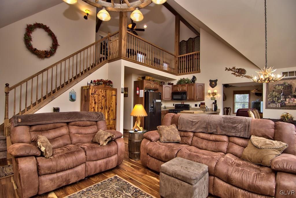 95 Rhododendron Road Jim Thorpe, PA 18229 - Photo 8 of 50 Living room view w/ stairs leading to the 2nd floo