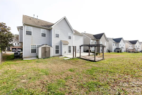 a lake view with houses