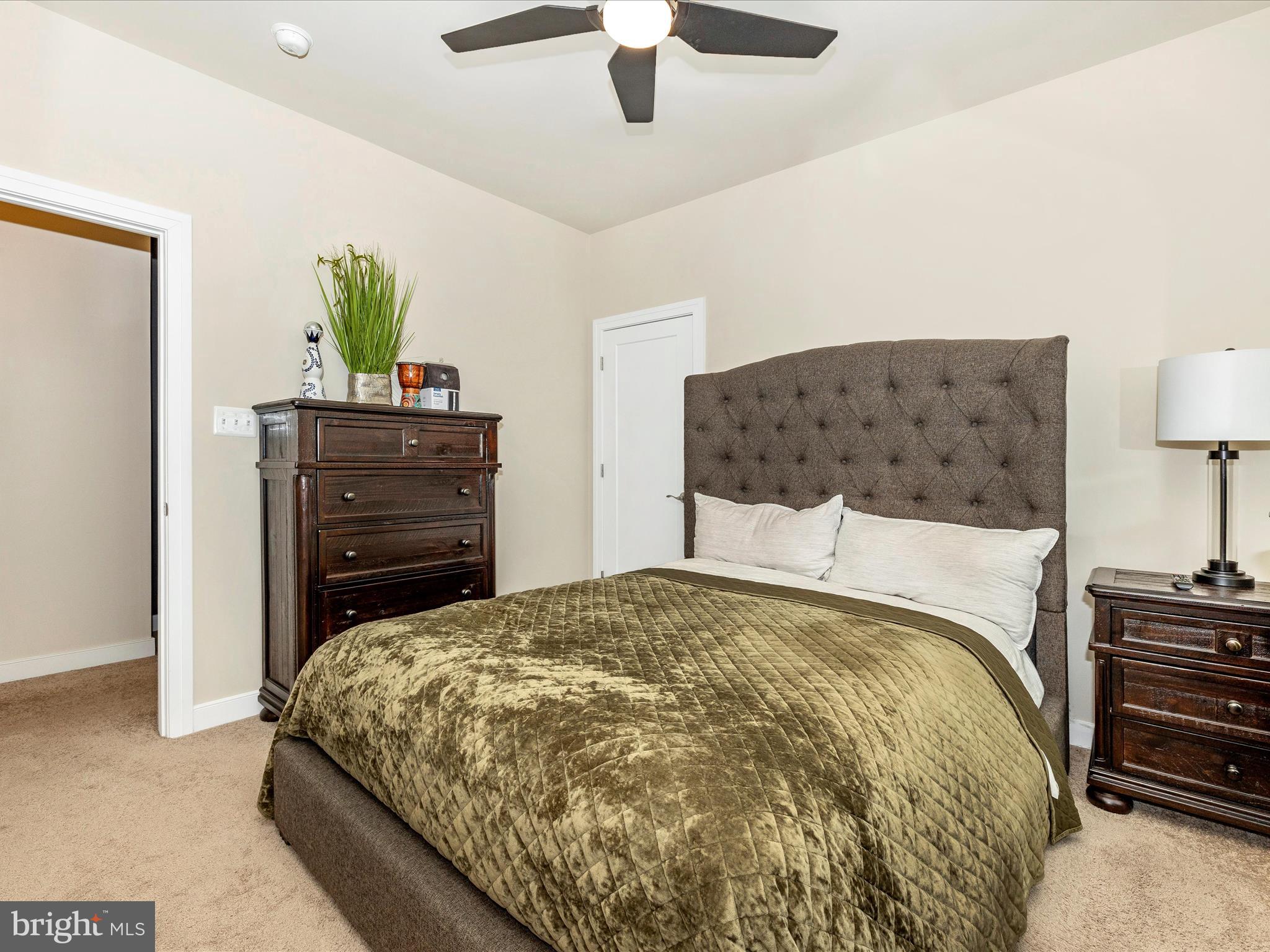 11147 Hazelnut Lane Monrovia, MD 21770 - Photo 32 of 66 a bedroom with a bed and a chandelier