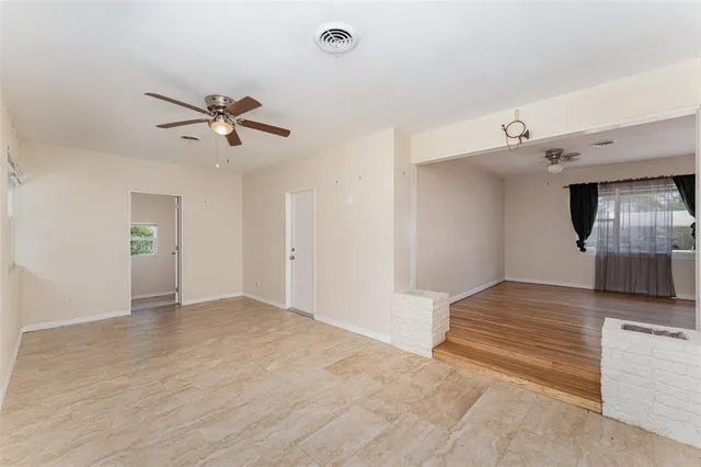 a view of an empty room