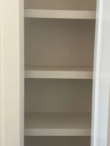a close view of closet