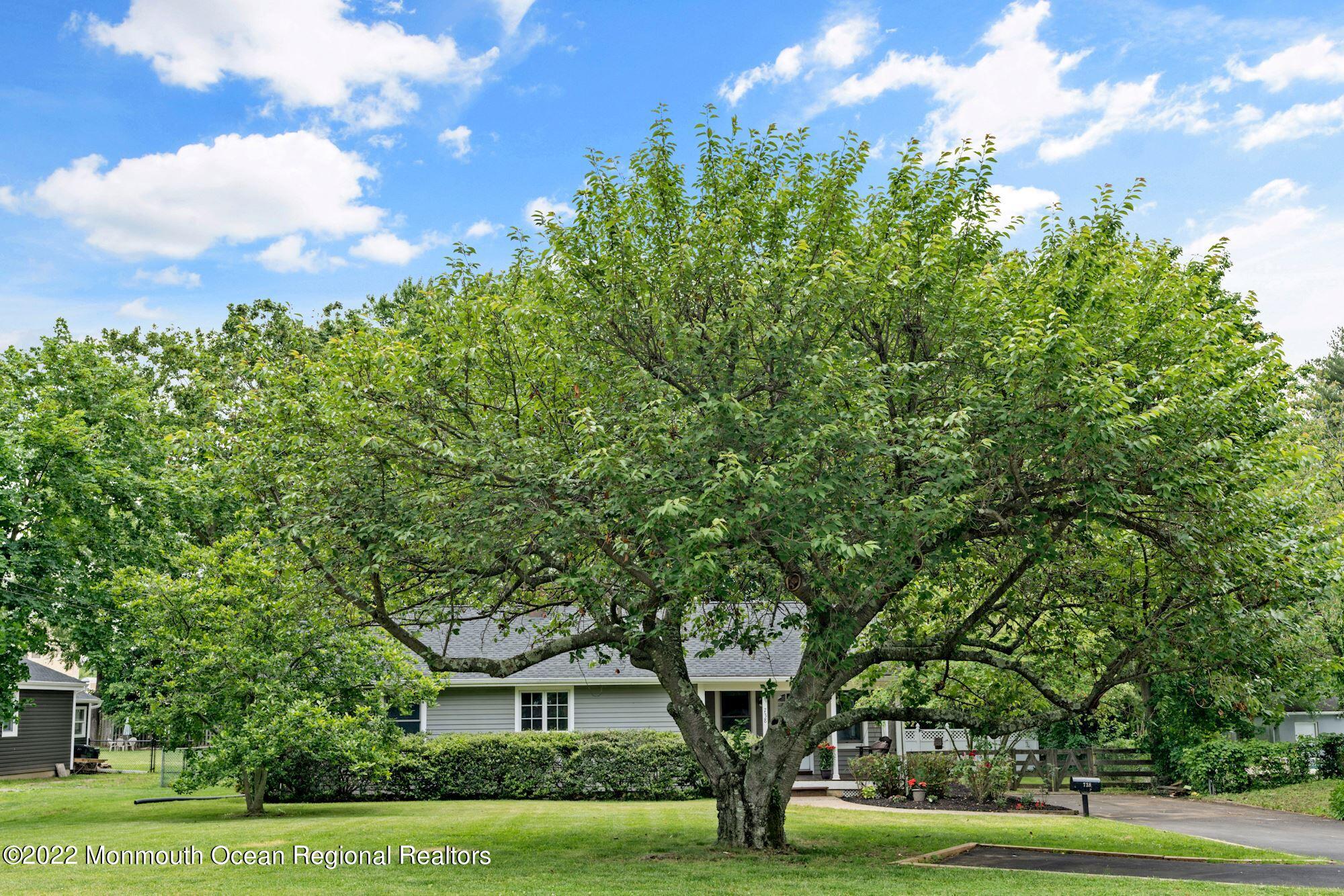 738 Holmdel Road Holmdel, NJ 07733 - Photo 28 of 36 a front view of a house with a garden