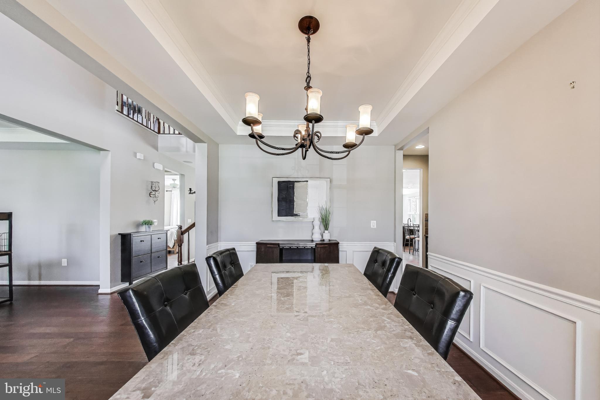 5701 Wink Way Woodbridge, VA 22193 - Photo 13 of 45 a view of living room with furniture and a chandelier