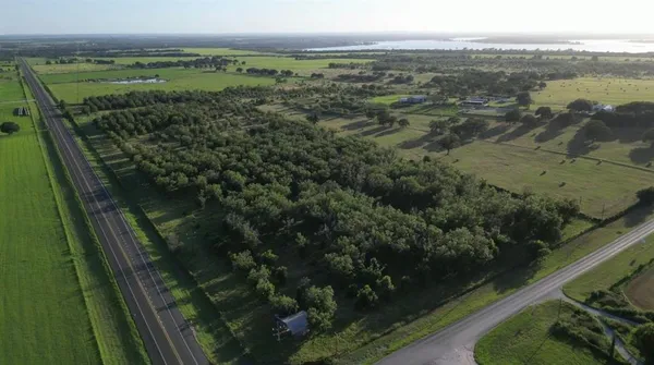 a view of a lake from a balcony