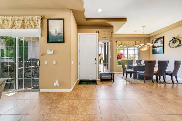 a view of a livingroom with furniture and windows