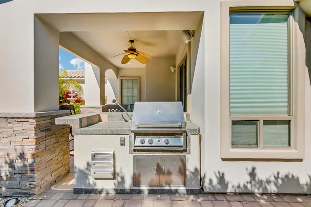 a view of hall way with furniture