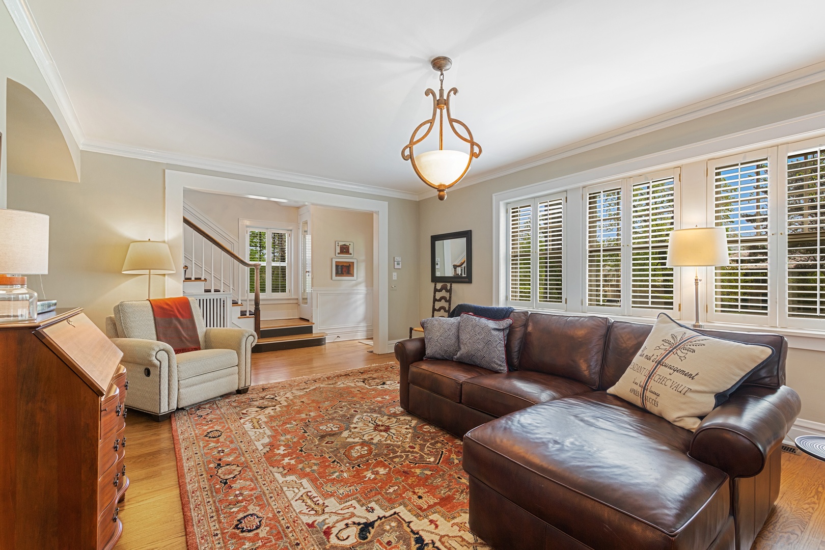 330 Radcliffe Way Hinsdale, IL 60521 - Photo 6 of 27 a living room with furniture wooden floor and a large window
