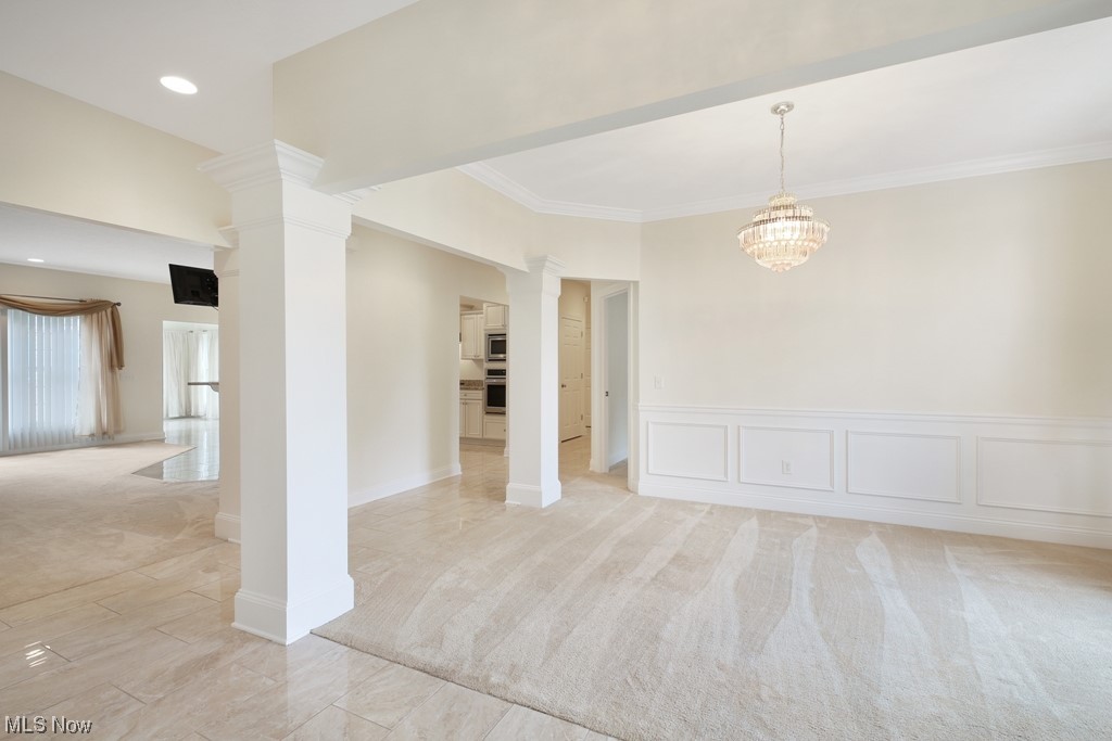 The dining room is open from the foyer