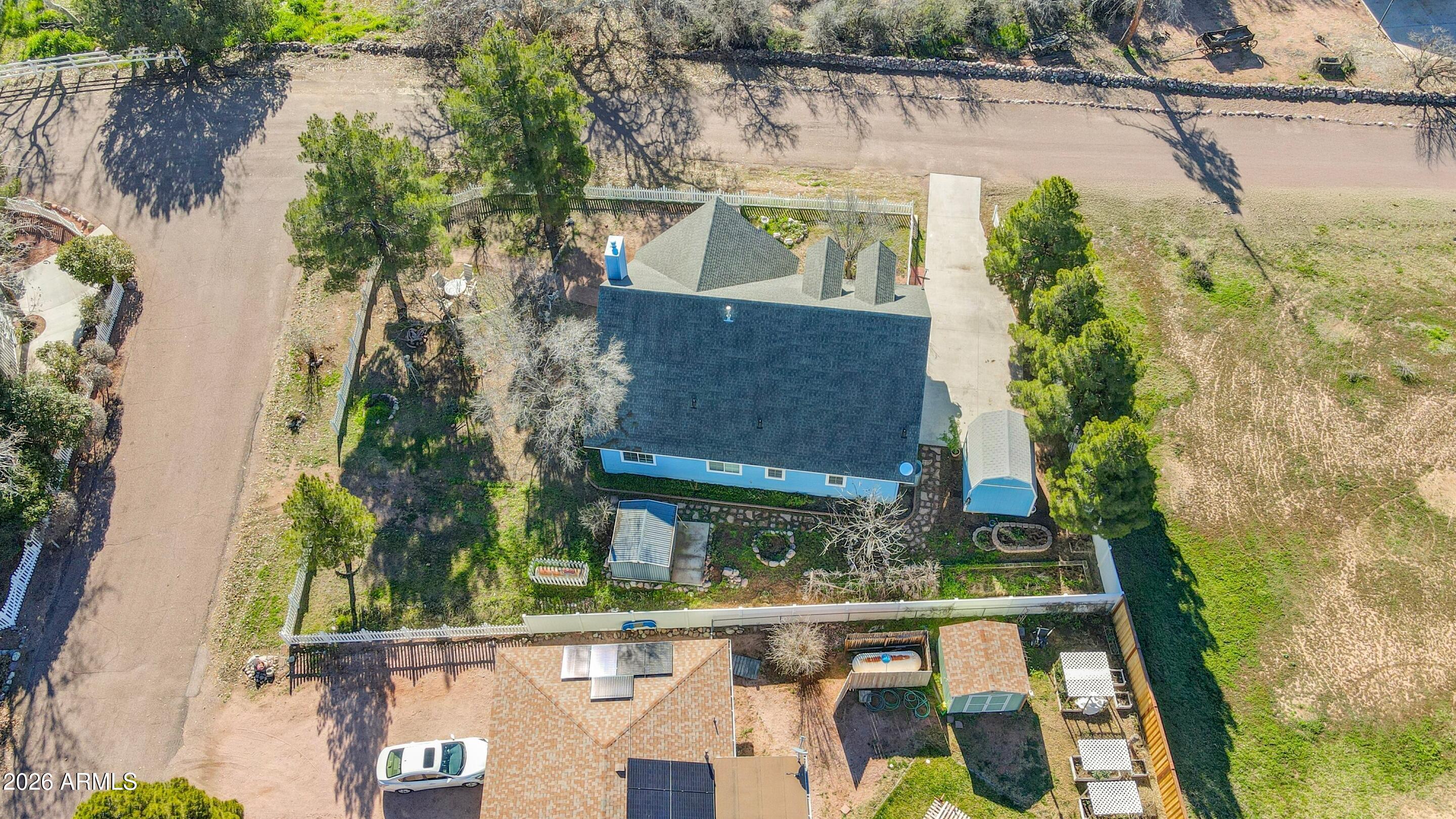 228 Windmill Road Payson, AZ 85541 - Photo 40 of 42 an aerial view of a house with lake view