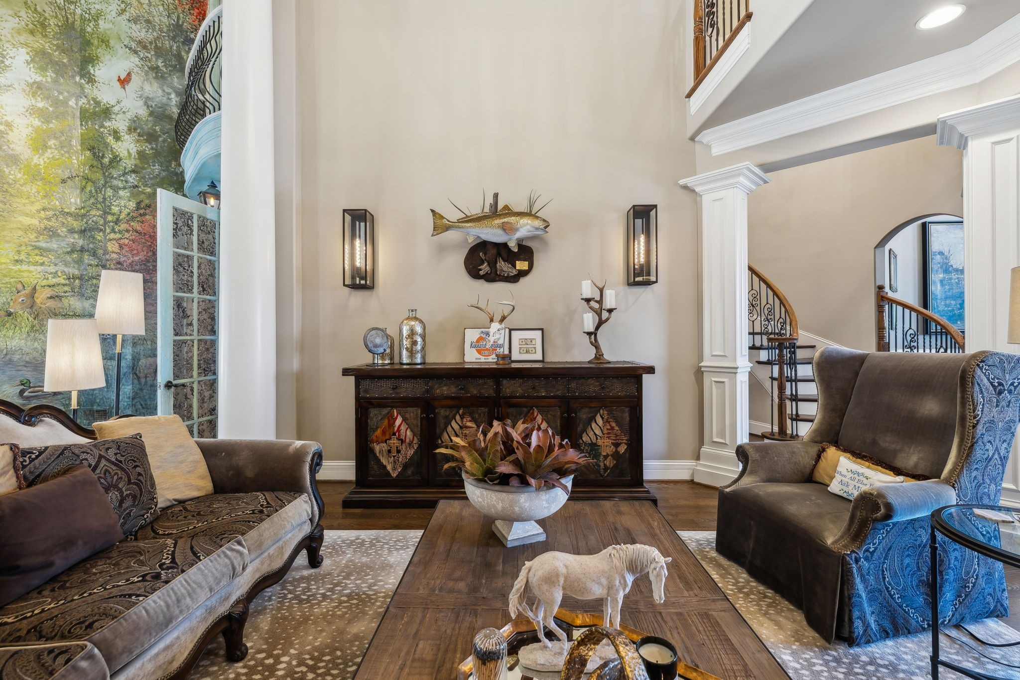 3235 Kinnard Springs Road Franklin, TN 37064 - Photo 17 of 96 a living room with furniture and a wooden floor