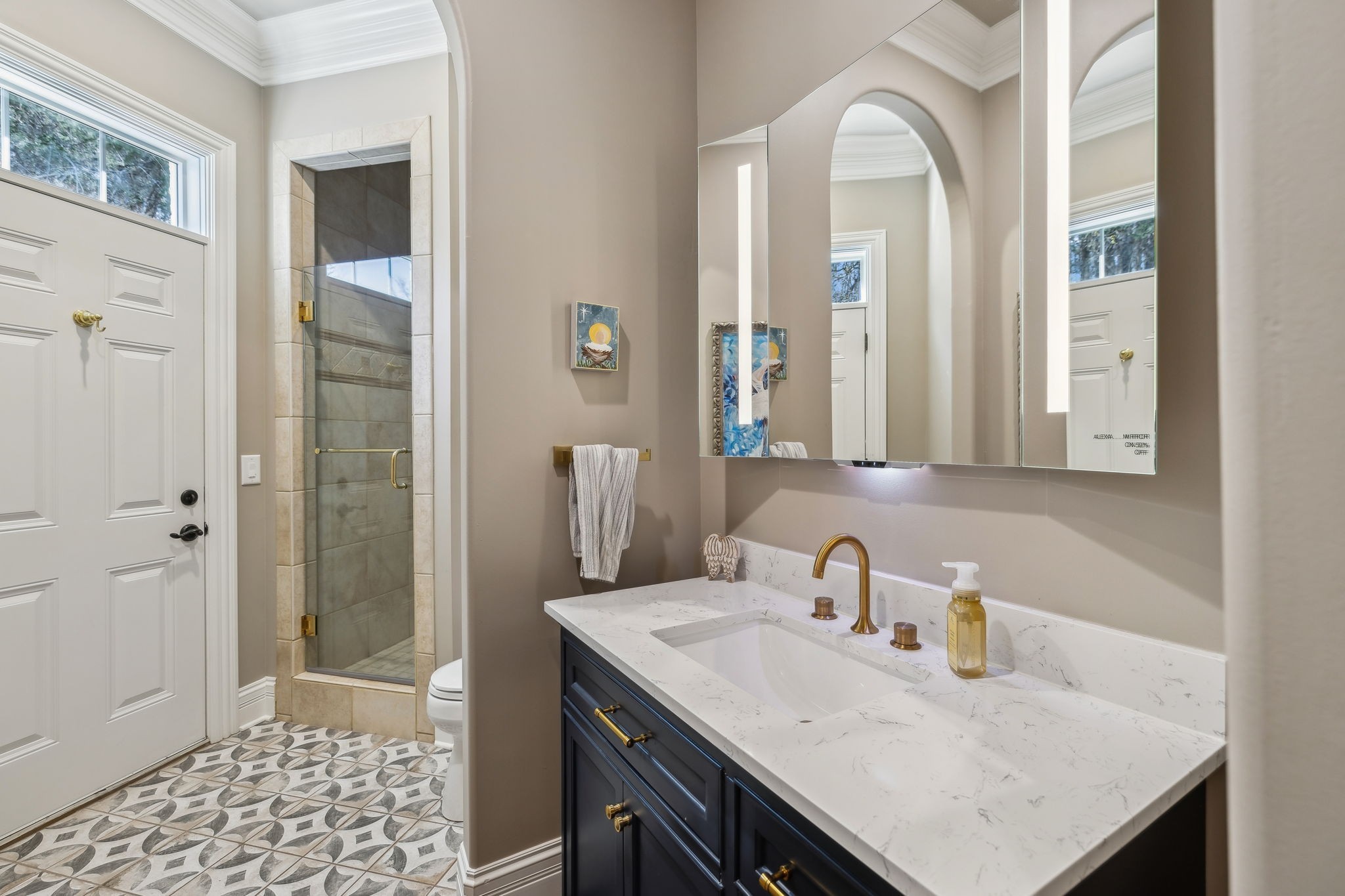 3235 Kinnard Springs Road Franklin, TN 37064 - Photo 65 of 96 a bathroom with a sink a toilet and shower