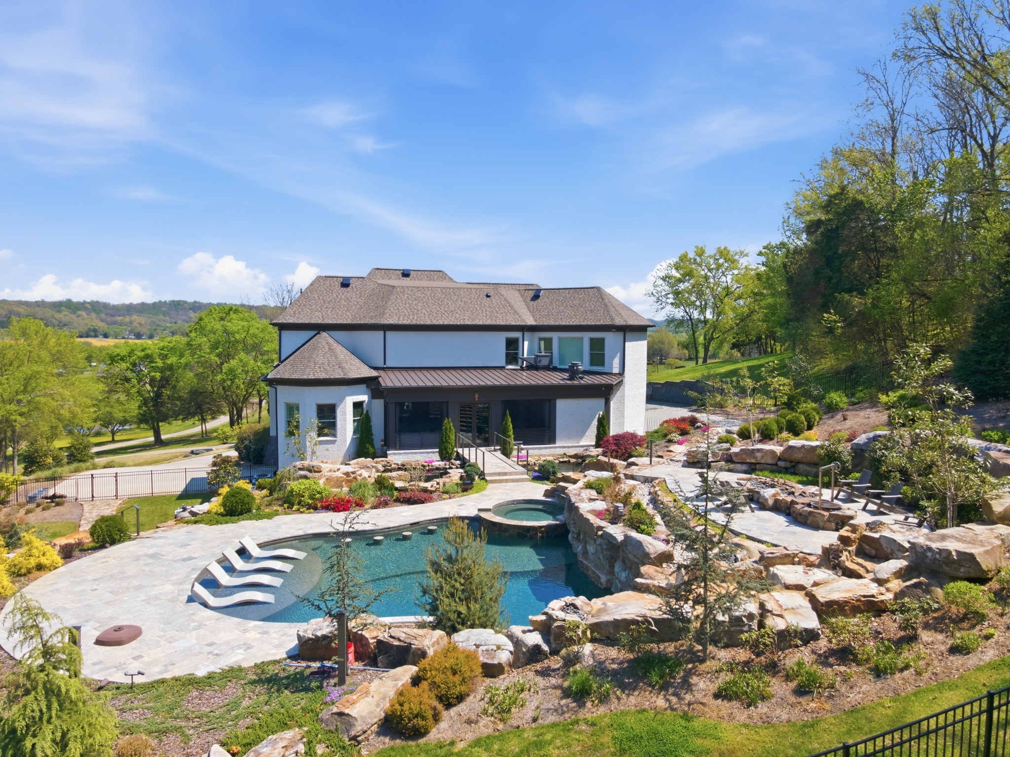 3235 Kinnard Springs Road Franklin, TN 37064 - Photo 87 of 96 a front view of a house with garden