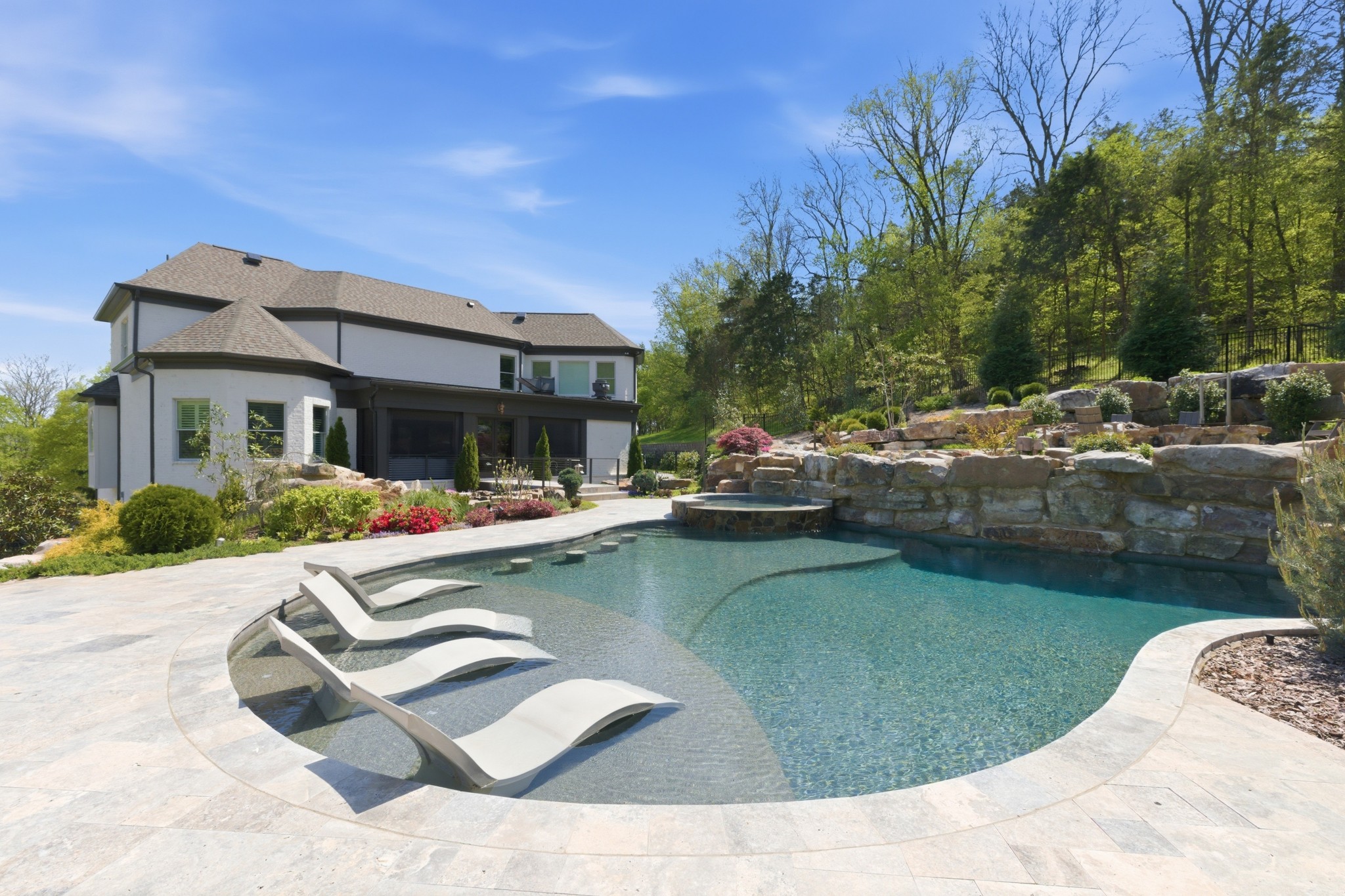 3235 Kinnard Springs Road Franklin, TN 37064 - Photo 92 of 96 a view of a swimming pool with lounge chair