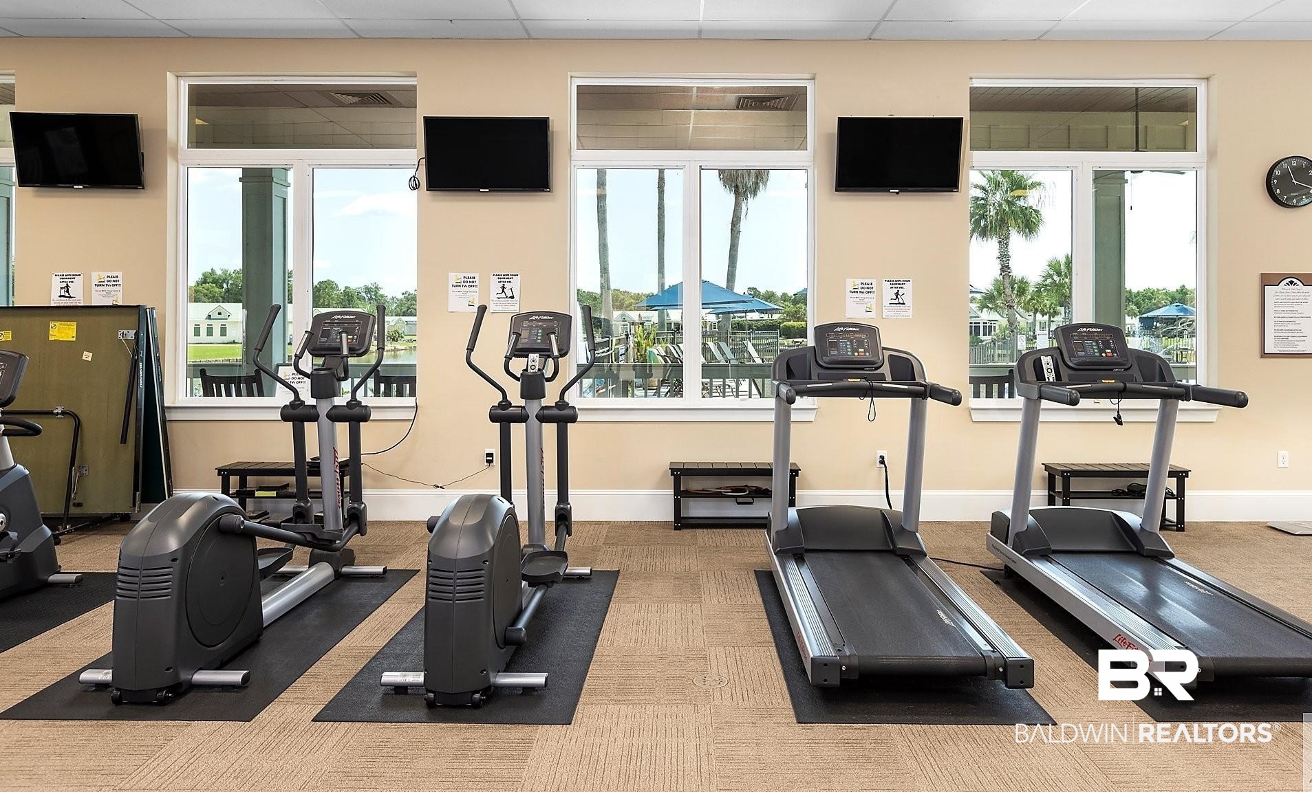 28114 Preserve Trail, Unit 190 Elberta, AL 36530 - Photo 52 of 69 Workout area featuring a paneled ceiling