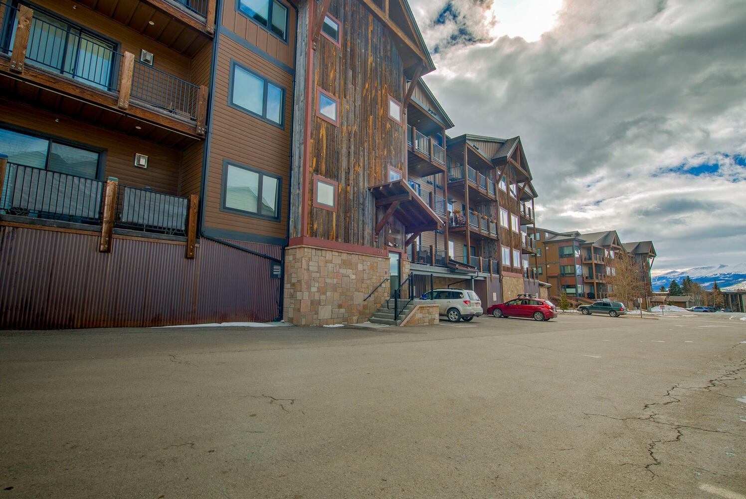 235 La Bonte Street, Unit 108 Dillon, CO 80435 - Photo 19 of 38 a view of a city street with tall buildings