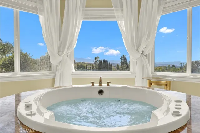 a view of yard with patio and outdoor seating