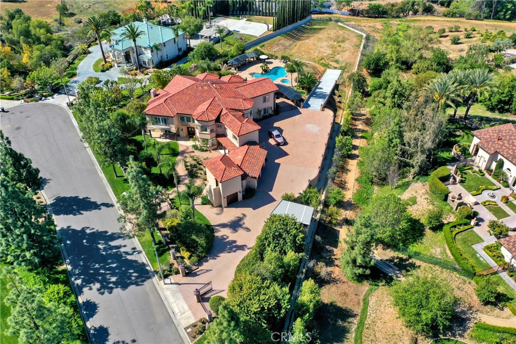 7231 Brandon Court Riverside, CA 92506 - Photo 8 of 69 an aerial view of residential houses with outdoor space