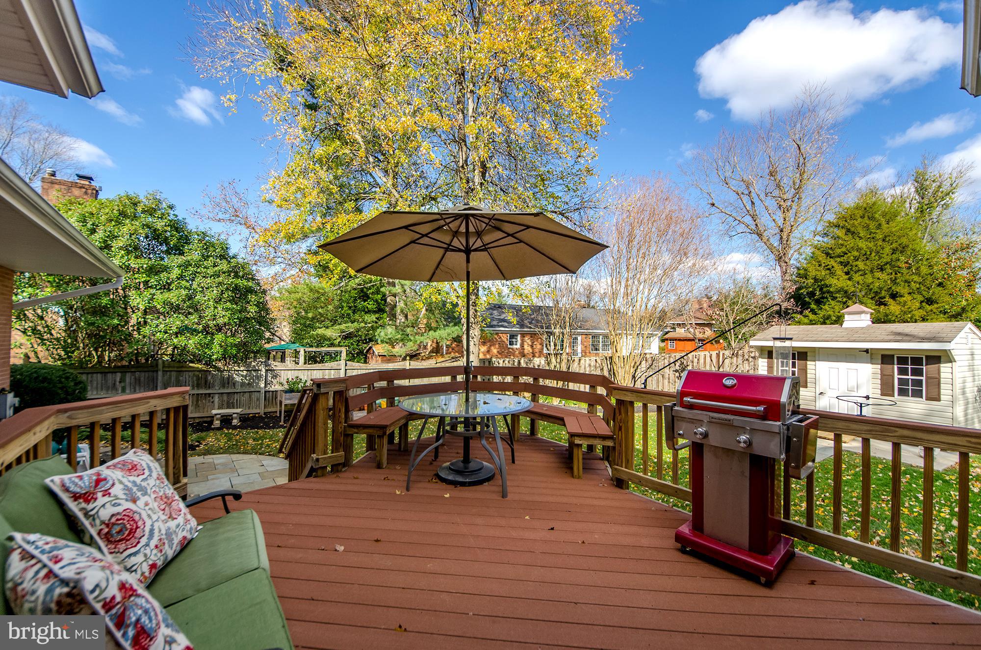 6532 Elnido Drive McLean, VA 22101 - Photo 38 of 45 Fabulous deck overlooking the yard and garden