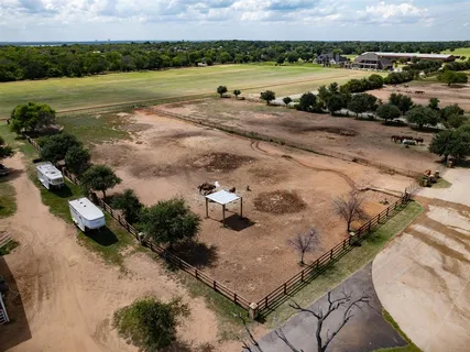 an aerial view of a houses