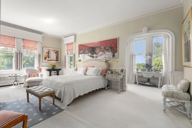 a room with window and a table