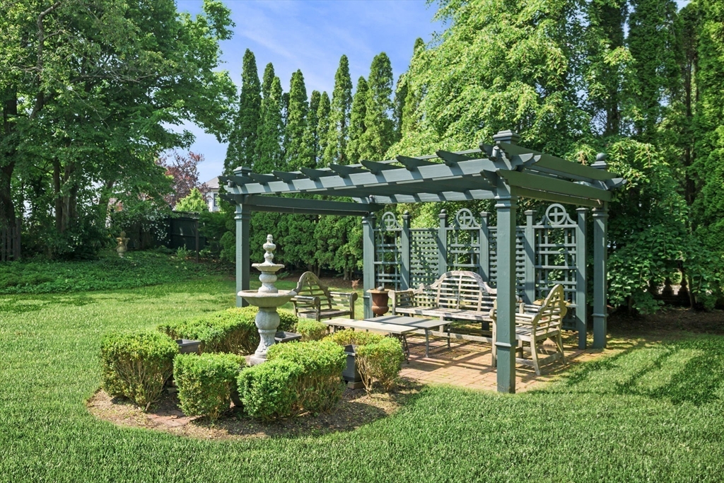 51 Cliff Street Nahant, MA 01908 - Photo 32 of 42 a garden view with a seating space