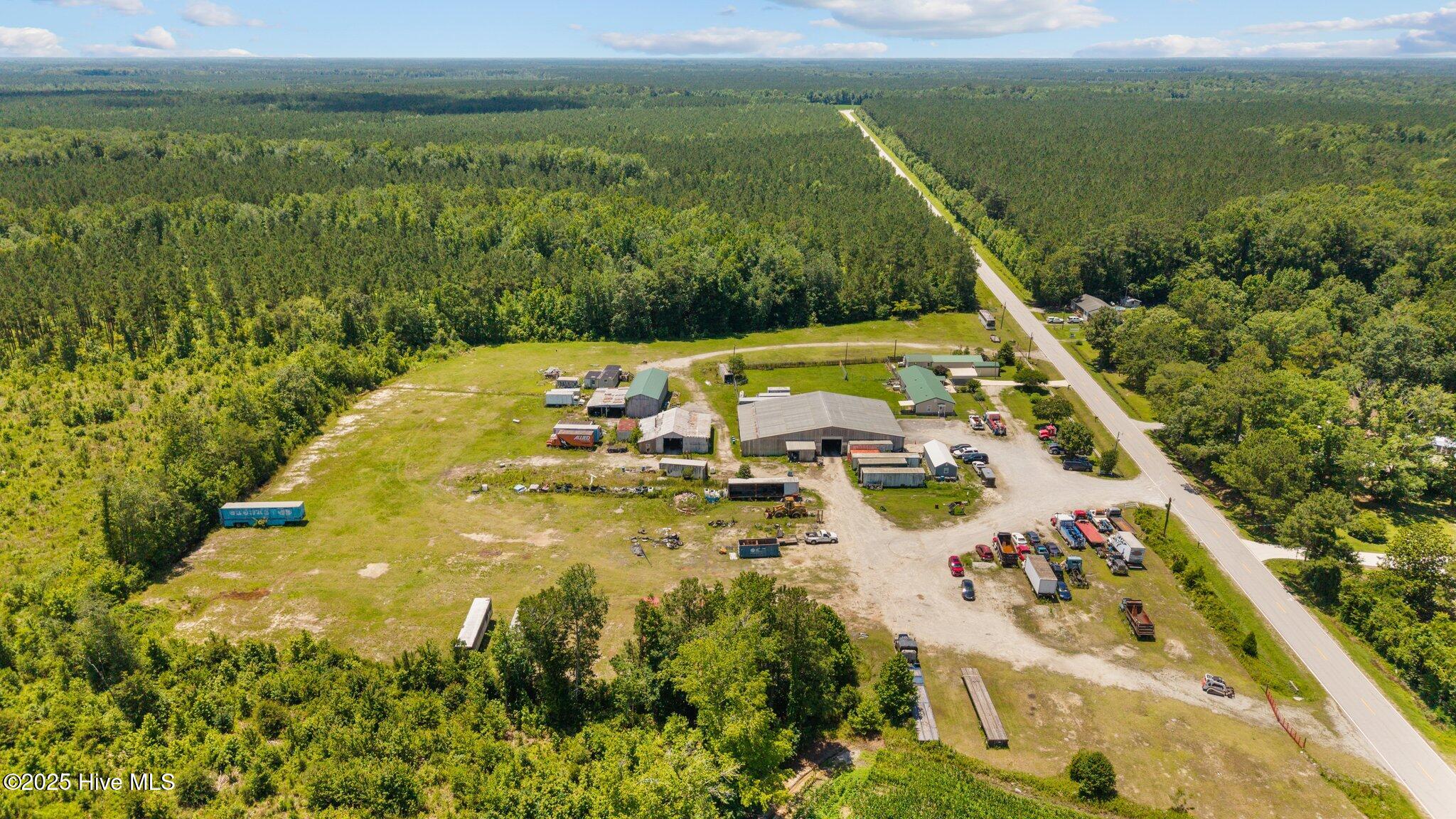1831 Clarks Road New Bern, NC 28562 - Photo 73 of 82 aerial view of side of lot