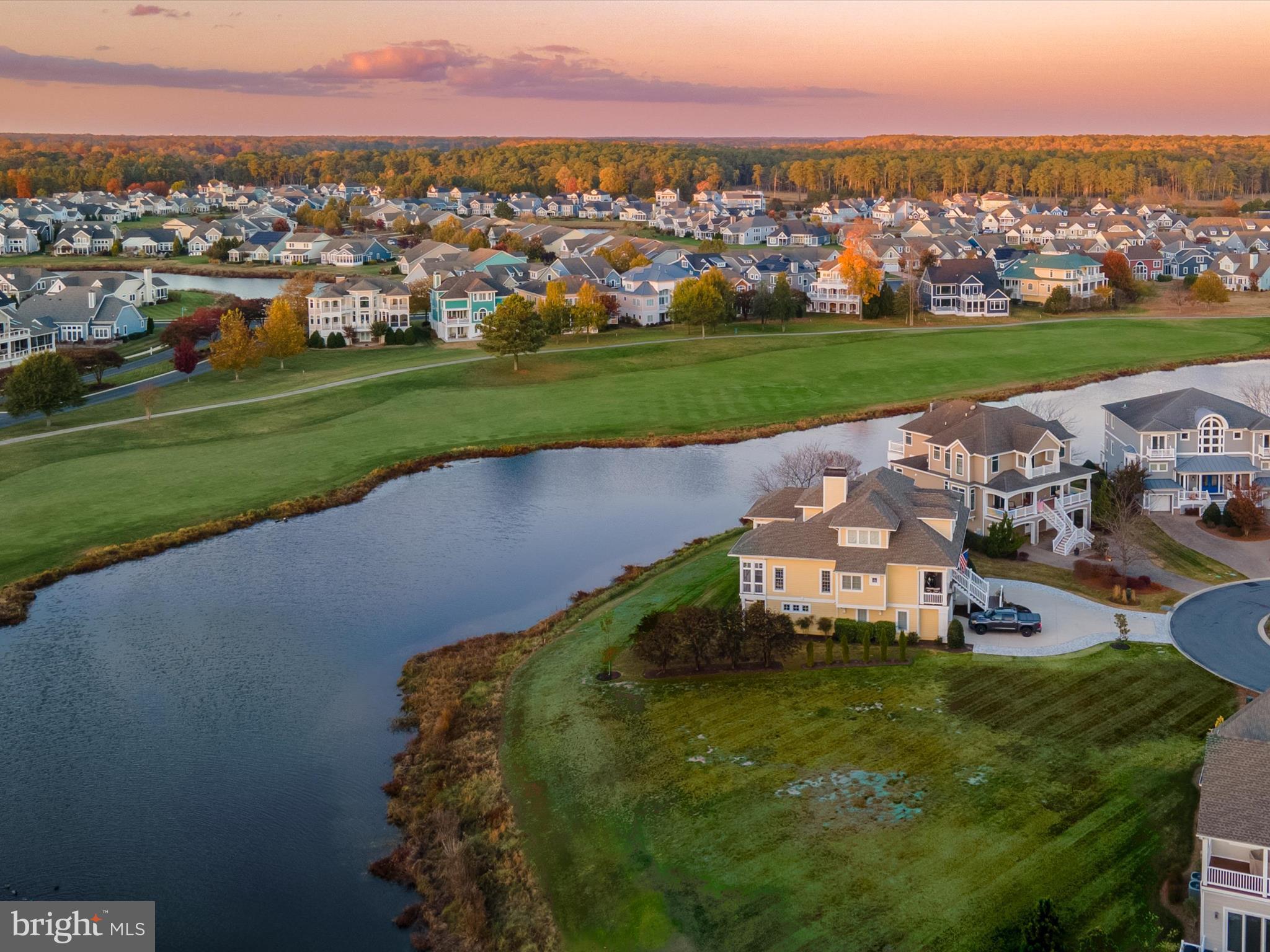 33473 Islander Drive Millsboro, DE 19966 - Photo 6 of 10 an aerial view of a house with a garden and trees