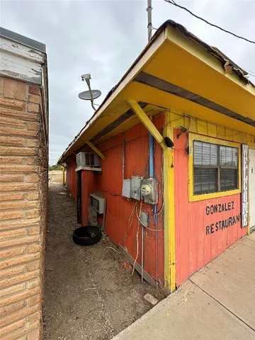 a front view of a house with windows