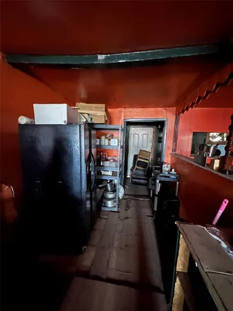 a view of a balcony with chairs