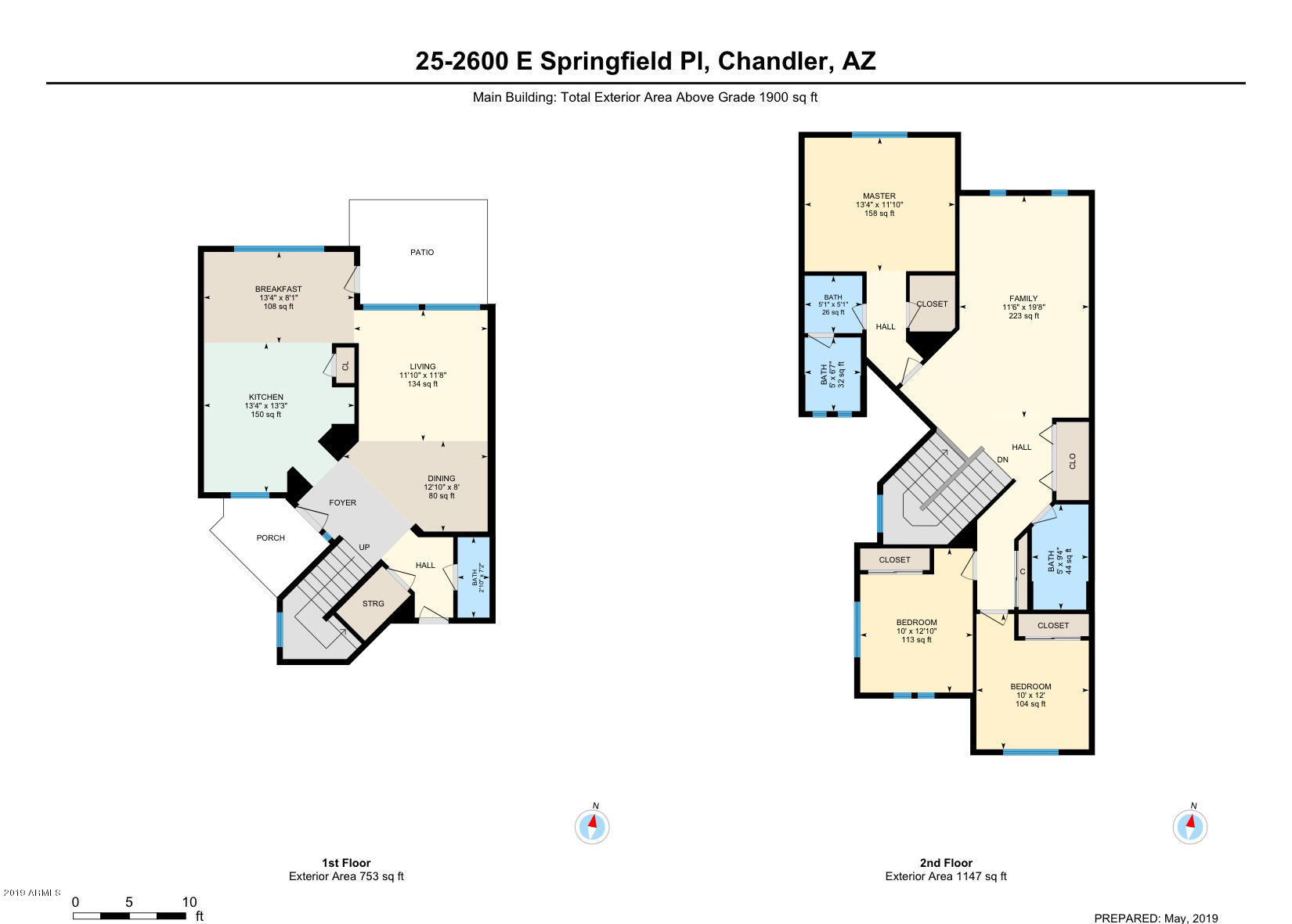 2600 East Springfield Place, Unit 25 Chandler, AZ 85286 - Photo 35 of 35 2600 E Springfield Pl, Unit 25 - floor p