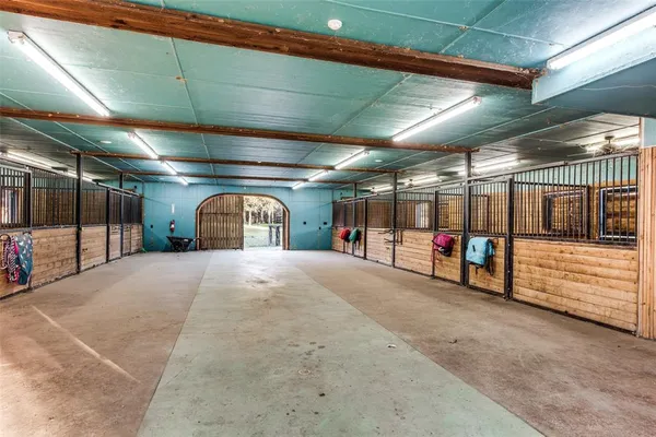 a view of garage with furniture