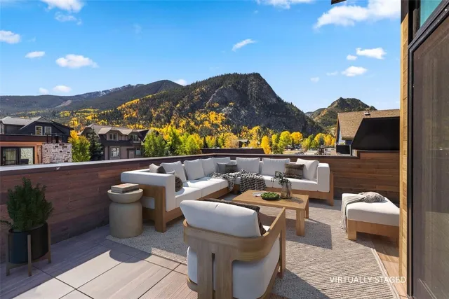 a view of balcony and city view