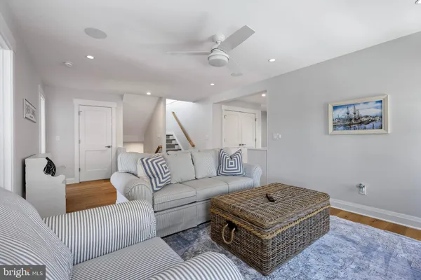 a front view of a building with a yard