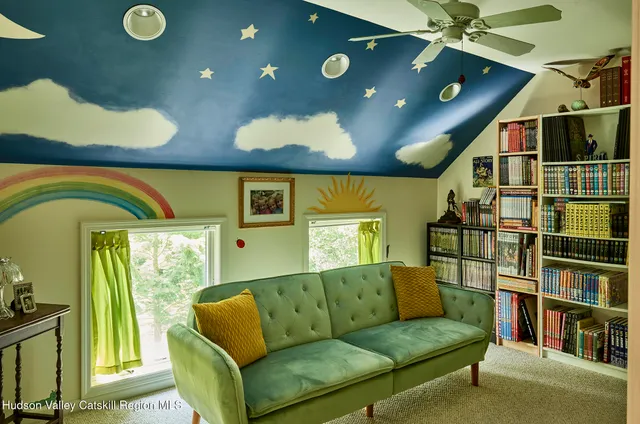 a very nice looking room with a large window